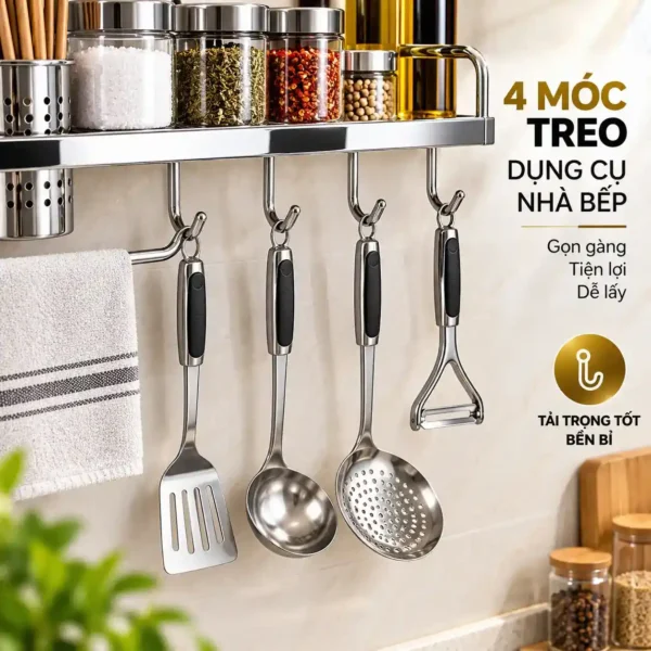 4 móc treo dụng cụ kệ bếp Eurolife EL-K4