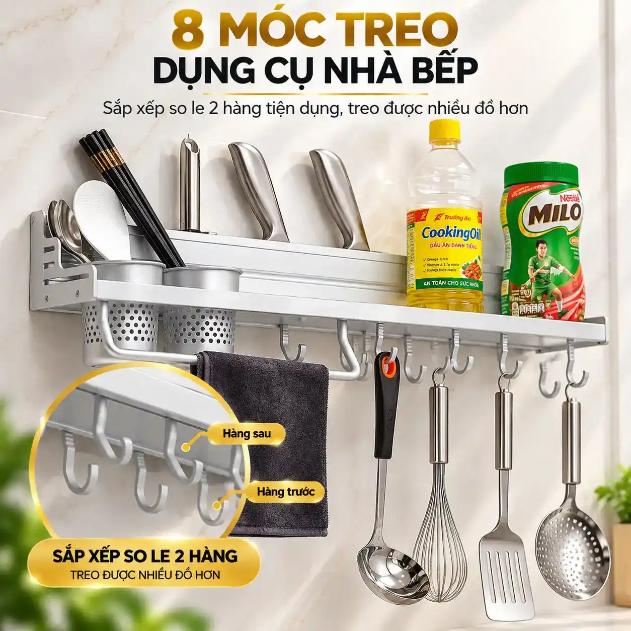 8 móc treo dụng cụ của kệ bếp Eurolife EL-K2