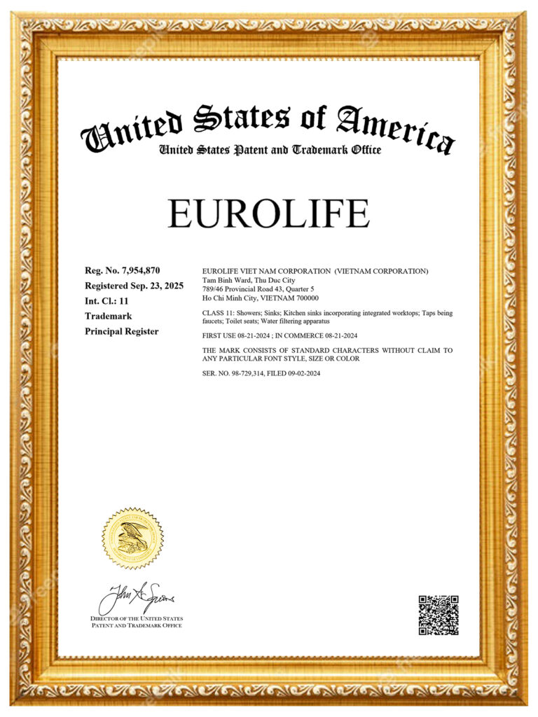 Eurolife bảo hộ nhãn hiệu tại Hoa Kỳ