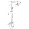 Sen cây tắm nóng lạnh Eurolife EL-S922 – Đồng mạ Chrome
