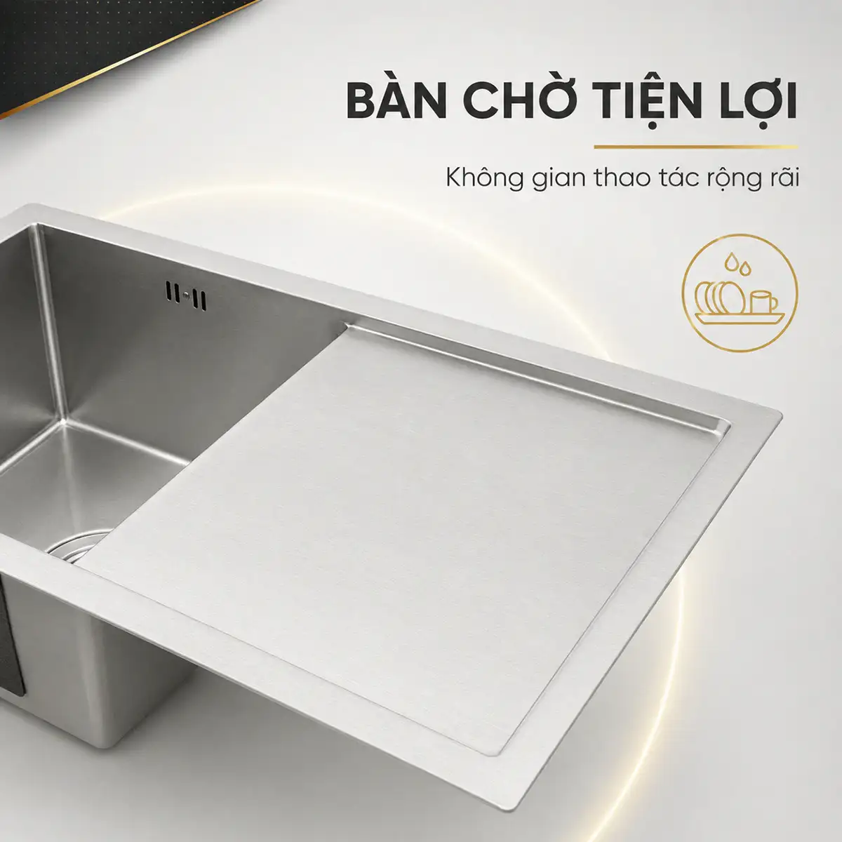 Bàn chờ chậu Eurolife EL-LS12050 giúp đặt và hong ráo vật dụng