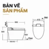 Bản vẽ bồn cầu Eurolife EL-SM8058D với kích thước 690 × 415 × 500 mm và ký hiệu tâm xả 300/400 mm.