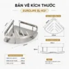 Bản vẽ kích thước kệ góc Eurolife EL-KG1 220 x 295 x 58 mm