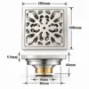 Bản vẽ kỹ thuật thoát sàn Eurolife EL-HG06 kích thước 100x100 mm, cao 44 mm, mặt dày 5,5 mm