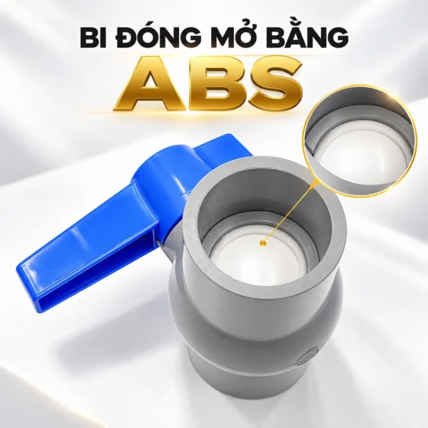 Bi ABS màu trắng bên trong van bi uPVC Eurolife EL-VD