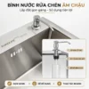 Bình nước rửa chén âm lắp qua lỗ chờ chậu Eurolife EL-LS8245