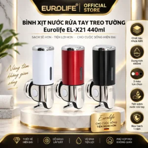 Bình xịt nước rửa tay treo tường Eurolife EL-X21 440ml