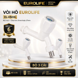 Bộ 3 Vòi Hồ Nhựa ABS Eurolife EL-HN06 Thân Dài 130mm