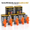 5 van bi uPVC Eurolife EL-VN27 size 27mm cùng hộp sản phẩm