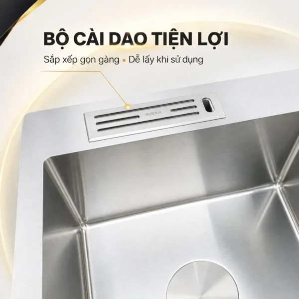Bộ cài dao tích hợp trên chậu rửa chén Eurolife EL-HM8245