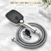 Bộ tay dây sen 3 chế độ Eurolife EL-127SH-T Chrome gồm tay sen, dây 150 cm và bát gác
