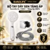 Bộ tay dây sen tăng áp Eurolife EL-116SH màu trắng gồm tay sen 1 chế độ, dây sen 150cm và bát gác điều chỉnh góc
