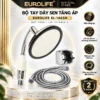 Bộ tay dây sen tăng áp Eurolife EL-146SH mặt tròn Ø145 mm lõi lọc Vitamin C kèm dây sen và bát gác
