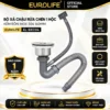 Bộ xả chậu rửa chén 1 hộc Eurolife EL-BXC04 kèm rốn Inox 304 140mm