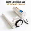 Các chi tiết nhựa của cọc xả Eurolife EL-TF02 tháo rời, với gioăng cao su màu đen trên đế
