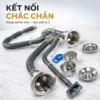 Bộ xả hai hố đi kèm chậu rửa chén Eurolife EL-C8145