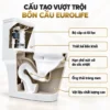 Hình cắt lớp minh họa thân bồn, đường thoát và cụm cấp xả bên trong Eurolife EL-LUX8218.