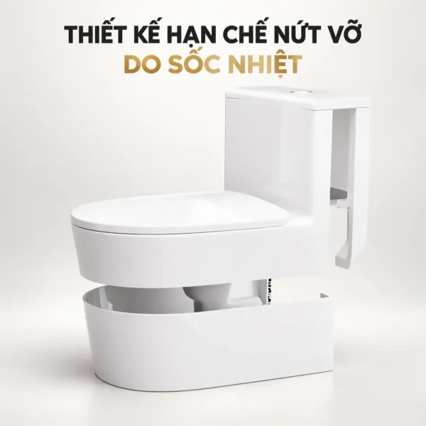 Hình mô phỏng EL-LUX8218 dạng tách lớp, minh họa chủ đề thiết kế hạn chế sốc nhiệt.