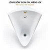 Lòng bồn thon dài và phần miệng loe của Eurolife EL-BT221 nhìn từ trên xuống.