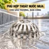 Cầu chắn rác Eurolife EL-CR02 lắp tại sân thượng hỗ trợ thu nước mưa và giữ lá rác