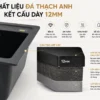 Chất liệu đá thạch anh dày 12 mm của chậu Eurolife EL-QC6049