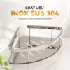 Chất liệu Inox SUS 304 kệ góc phòng tắm Eurolife EL-KG1
