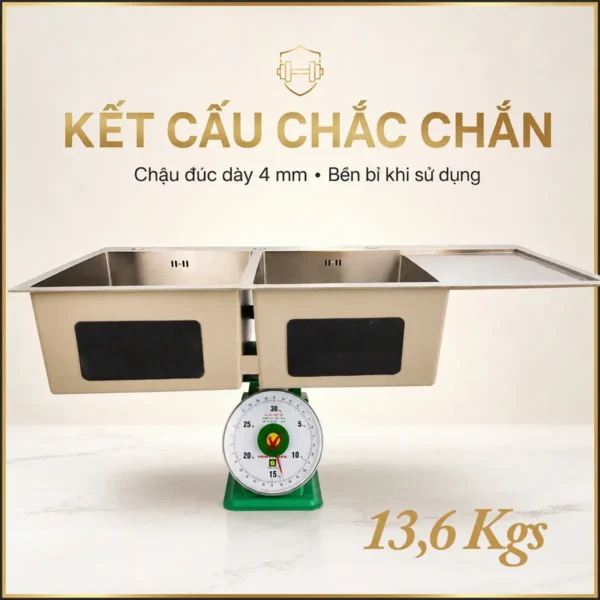 Trọng lượng chậu Eurolife EL-LS12050 13,6kg
