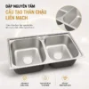 Thân chậu Eurolife EL-C8 dập nguyên tấm