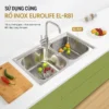 Chậu rửa chén Eurolife EL-C8 sử dụng cùng rổ Inox EL-R81