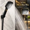 Tay sen Eurolife EL-127SH-D ở chế độ phun bão hòa với dòng nước phân bố qua nhiều đầu phun trên mặt sen
