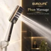 Tay sen 3 chế độ Eurolife EL-201SH phun massage từ nhóm đầu phun trung tâm trên mặt sen