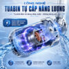 Máy lọc nước gắn vòi Eurolife EL-LS-A15 sử dụng tuabin tự phát điện từ dòng chảy, không dùng pin, tiết kiệm và tiện lợi khi lắp tại vòi nước.