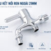 Củ sen lạnh Eurolife EL-SL109 có 2 đầu kết nối ren ngoài 21mm tiêu chuẩn, giúp lắp đặt thuận tiện với nhiều loại dây, ống và phụ kiện phổ thông.