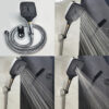 Ảnh tay sen 3 chế độ của củ sen nóng lạnh Eurolife EL-8001 với các kiểu tia nước thực tế, giúp khách hàng dễ hình dung trải nghiệm tắm trước khi mua.