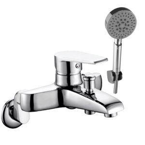 Củ sen nóng lạnh Eurolife EL-AZA 01 đồng H61 mạ Chrome kèm tay sen 5 chế độ