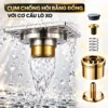 Cấu tạo cụm chống hôi bằng Đồng và cơ cấu lò xo của thoát sàn Eurolife EL-HG07