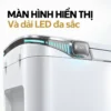 Cận cảnh dải LED sáng màu xanh và núm điều khiển bên hông phía sau Eurolife EL-SM8062D.