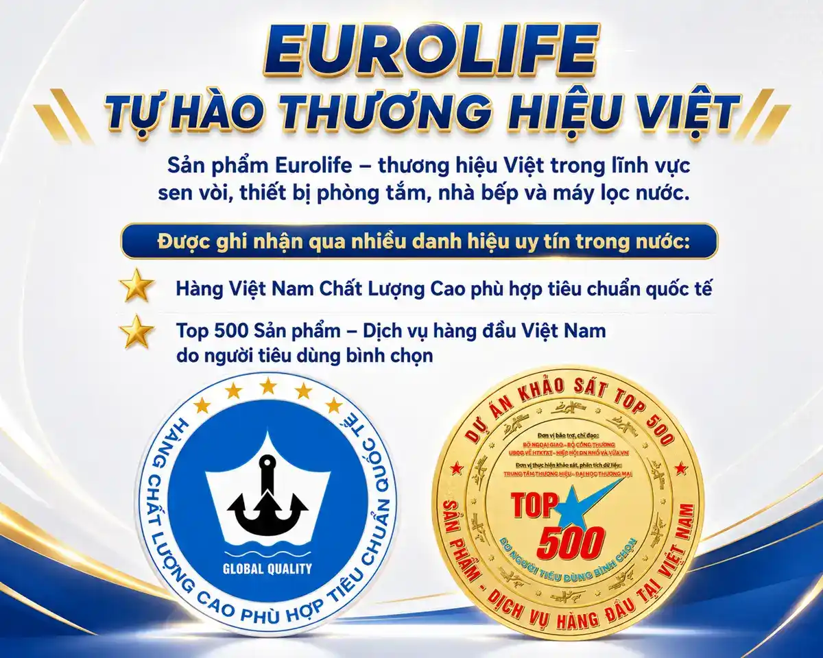 Danh hiệu thương hiệu Eurolife dành cho sản phẩm kệ bếp