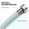 Đầu ốc và đai bấm Inox 304 của dây cấp Eurolife EL-DN50 và EL-DN60 tạo kết nối chắc chắn, bền bỉ khi sử dụng.