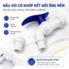 Đầu vòi Eurolife EL-VHX2127 dạng gân hỗ trợ gắn ống mềm để tưới cây, rửa sân và dẫn nước linh hoạt.