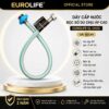 Dây cấp nước bọc bố dù Eurolife EL-DN50 dài 50cm, ruột EPDM, ren trong 21mm, chịu áp cao và dễ lắp đặt.