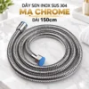 Dây sen Inox SUS 304 mạ Chrome dài 150 cm đi kèm bộ tay dây sen Eurolife EL-146SH