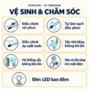 Bảng chức năng EL-SM8062D minh họa điều chỉnh vòi và áp lực tia rửa, vòi tự làm sạch, sấy ấm, xả thủ công và đèn LED ban đêm.