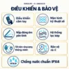Bảng biểu tượng EL-SM8062D giới thiệu remote, màn hình kỹ thuật số, nắp đóng êm, lọc kép, tiết kiệm năng lượng và thông tin bảo vệ.