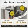 Kết cấu chậu đúc Eurolife EL-LS10050 mặt chậu dày 4 mm thành chậu dày 1,2 mm