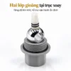 Trục ABS với hai lớp gioăng màu đen trong cấu tạo van bi Eurolife EL-VCC