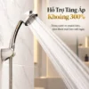Tay sen Eurolife EL-112SH phun nước thực tế minh họa khả năng hỗ trợ tăng áp khoảng 300%