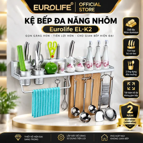 Kệ bếp đa năng nhôm Eurolife EL-K2
