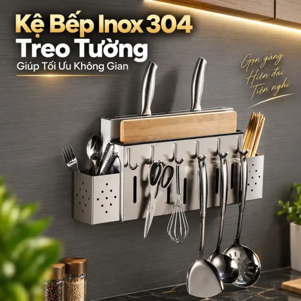 Kệ bếp Inox 304 treo tường Eurolife EL-K5