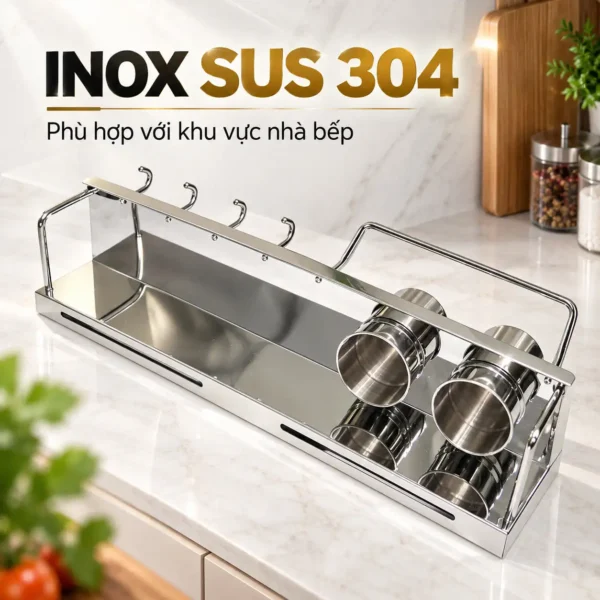 Kệ bếp Inox SUS 304 Eurolife EL-K4